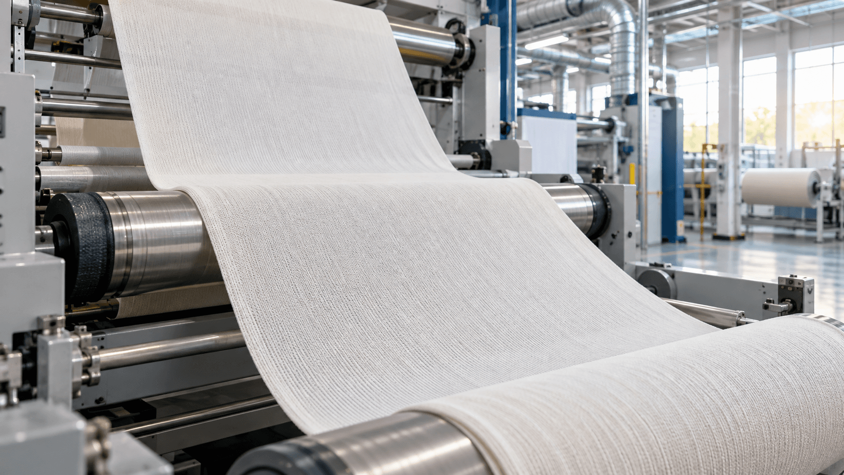 Strickstoff bei der Prüfung seiner Formstabilität